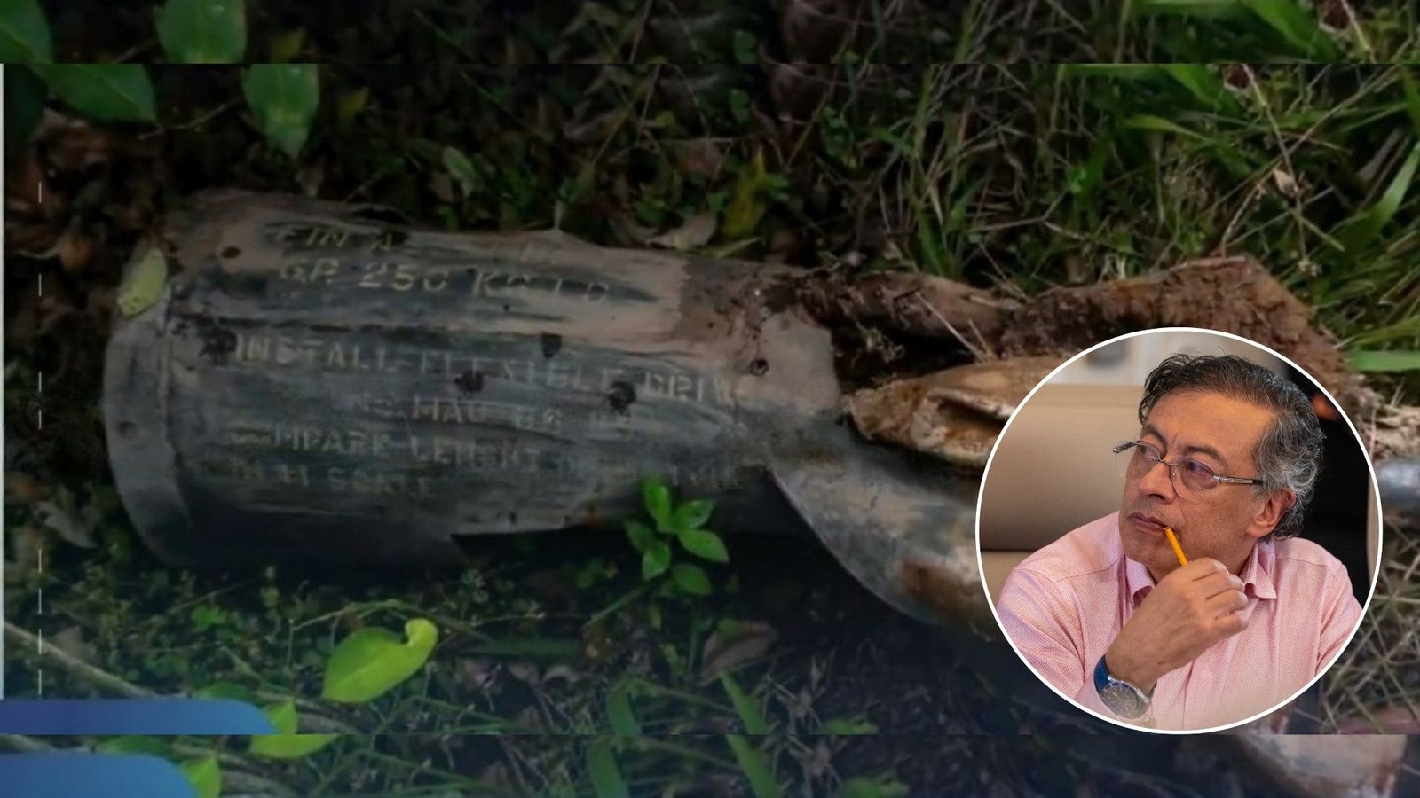 Se conocen primeras imágenes de presunta bomba lanzada desde Ecuador en territorio colombiano