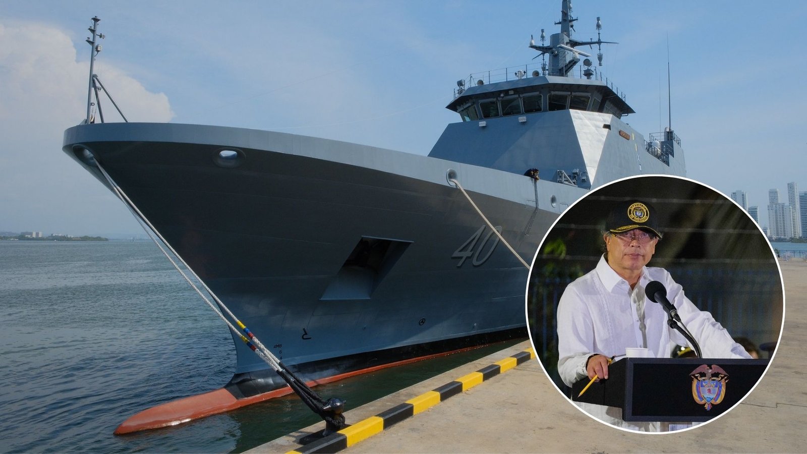 Histórico: Colombia presenta su primera patrullera oceánica construida en el país